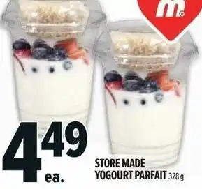 Metro Store made yogourt parfait offer