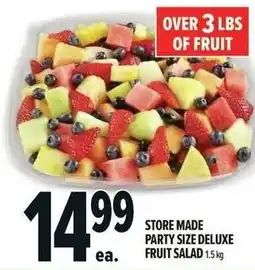 Metro Store made party size deluxe fruit salad offer