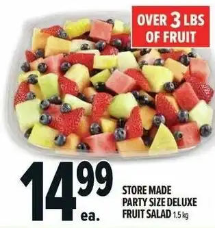 Metro Store made party size deluxe fruit salad offer