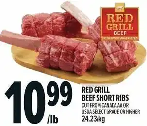 Metro Red grill beef short ribs offer