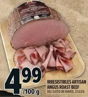 Metro Irresistibles artisan angus roast beef offer