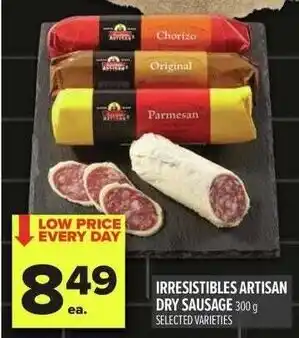 Metro Irresistibles artisan dry sausage offer