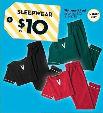 Giant Tiger Women's PJ set offer