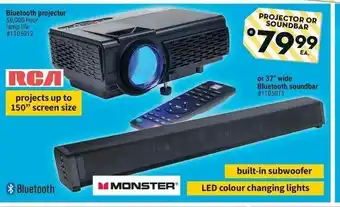 Giant Tiger Bluetooth projector offer