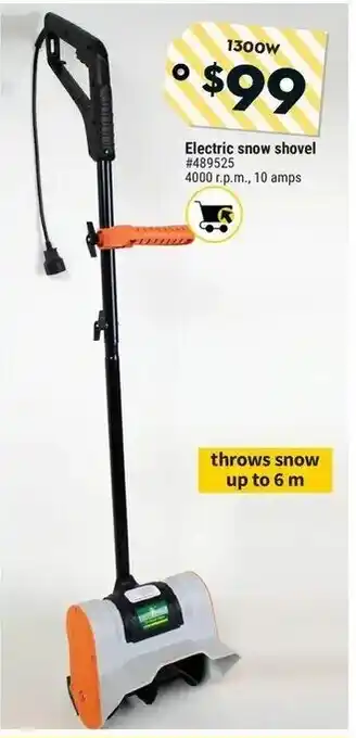 Giant Tiger Electric snow shovel offer