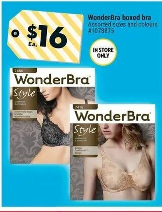 Giant Tiger WonderBra boxed bra offer
