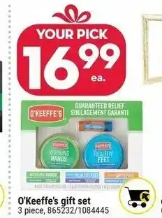 Giant Tiger O'Keffe's gift set offer