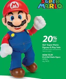 Toys R us Super Mario It's-A Me! Mario Figures offer