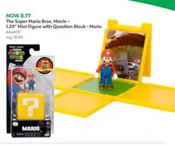 Toys R us Jakks Pacific The Super Mario Bros. Movie – 1.25 Mini Figure with Question Block - Mario offer