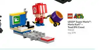 Toys R us LEGO Super Mario : Mario Kart – Toad (Pit Crew) offer