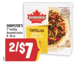 Marché Adonis DEMPSTER'S 7 TORTILLAS offer