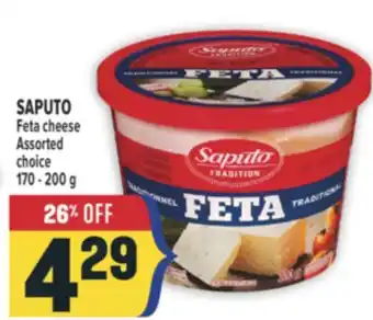 Marché Adonis SAPUTO Feta cheese offer