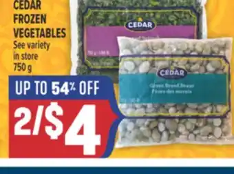 Marché Adonis CEDAR FROZEN VEGETABLES offer