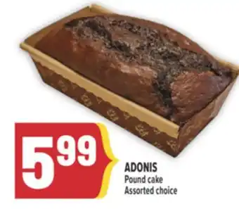 Marché Adonis ADONIS Pound cake offer