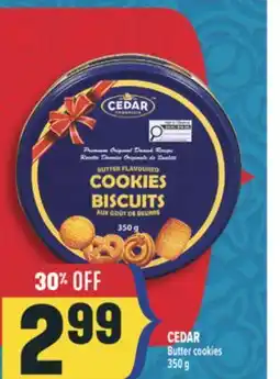 Marché Adonis CEDAR Butter cookies 350 g offer