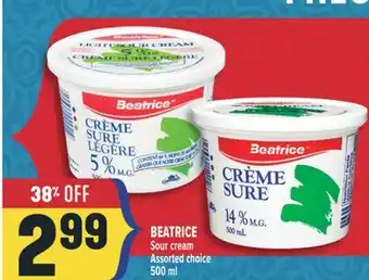 Marché Adonis BEATRICE Sour cream offer