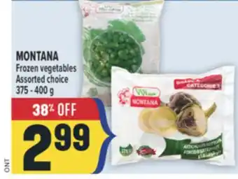 Marché Adonis MONTANA Frozen vegetables offer