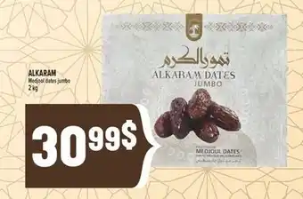 Marché Adonis ALKARAM Medjool dates jumbo offer