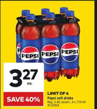 Giant Tiger Pepsi soft drinks offer