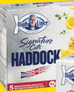 Giant Tiger High Liner Signature Cuts haddock offer