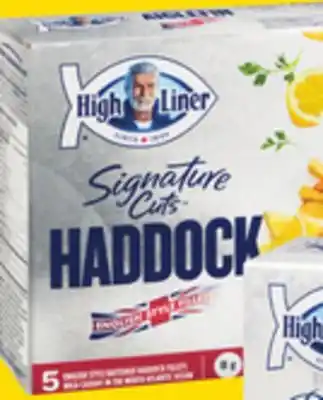 Giant Tiger High Liner Signature Cuts haddock offer