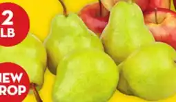 Giant Tiger 2 lb Bartlett pears offer