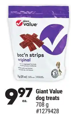 Giant Tiger Giant Value dog treats offer