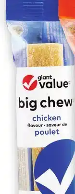 Giant Tiger Giant Value big chew dog treats offer