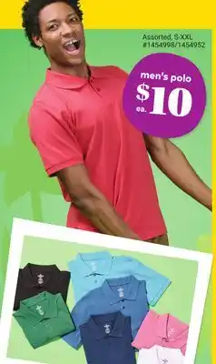 Giant Tiger men's polo offer