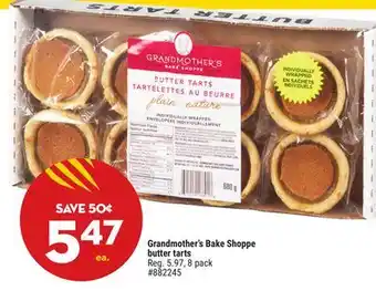 Giant Tiger Grandmother's Bake Shoppe butter tarts offer