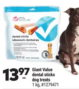 Giant Tiger Giant Value dental sticks dog treats offer