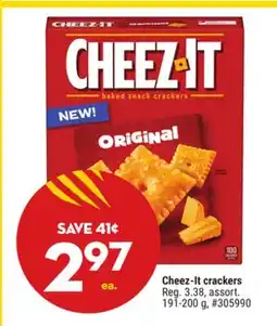 Giant Tiger Cheez-It crackers offer