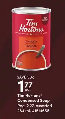 Giant Tiger Tim Hortons Condensed Soup offer