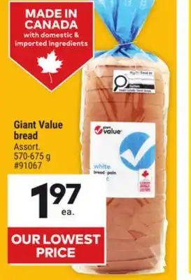 Giant Tiger Giant Value Bread offer