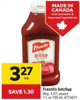 Giant Tiger French's ketchup offer