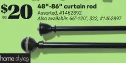 Giant Tiger 48-86 curtain rod offer