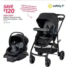 Babies 'R' Us Safety 1st Grow and Go Flex 8-in-1 Travel System offer