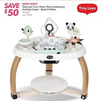 Babies 'R' Us Tiny Love 5-in-1 Here Grow Stationary Activity Centre - Black & white offer