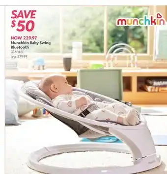 Babies 'R' Us Munchkin Baby Swing Bluetooth offer