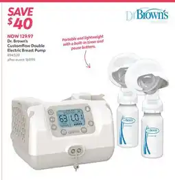 Babies 'R' Us Dr. Brown's Customflow Double Electric Breast Pump offer