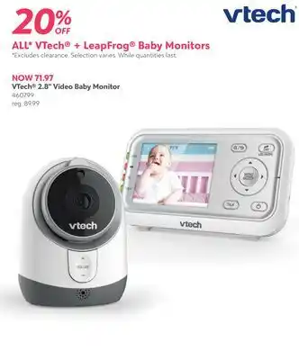 Babies 'R' Us VTech 2.8 Video Baby Monitor offer