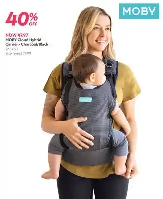 Babies 'R' Us MOBY Cloud Hybrid Carrier - Charcoal/Black offer