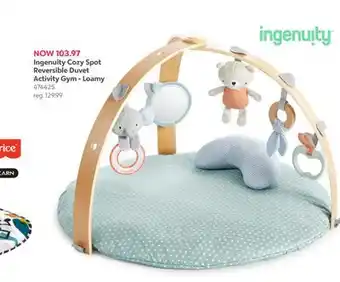 Babies 'R' Us Ingenuity Cozy Spot Reversible Duvet Activity Gym - Loamy offer