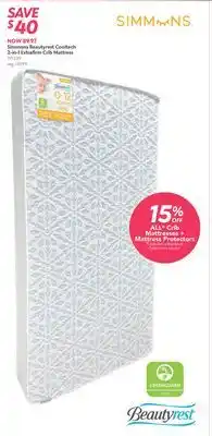 Babies 'R' Us Simmons Beautyrest Cooltech 2-in-1 Extrafirm Crib Mattress offer