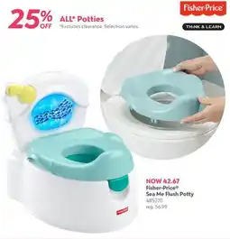 Babies 'R' Us Fisher-Price Sea Me Flush Potty offer