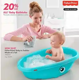 Babies 'R' Us Fisher-Price Baby to Toddler Whale of a Tub offer