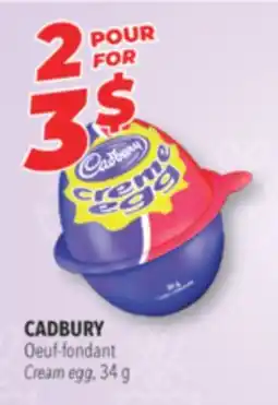 Familiprix CADBURY, Cream egg, 34 g offer