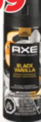 Familiprix Axe Black Vanilla premium body spray Orange & Sandalwood 113g offer