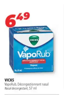 Familiprix Vicks VapoRub nasal decongestant cough supressant ointment 57ml offer