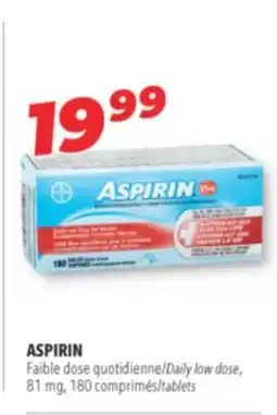 Familiprix ASPIRIN, Daily low dose, 81 mg, 180 tablets offer